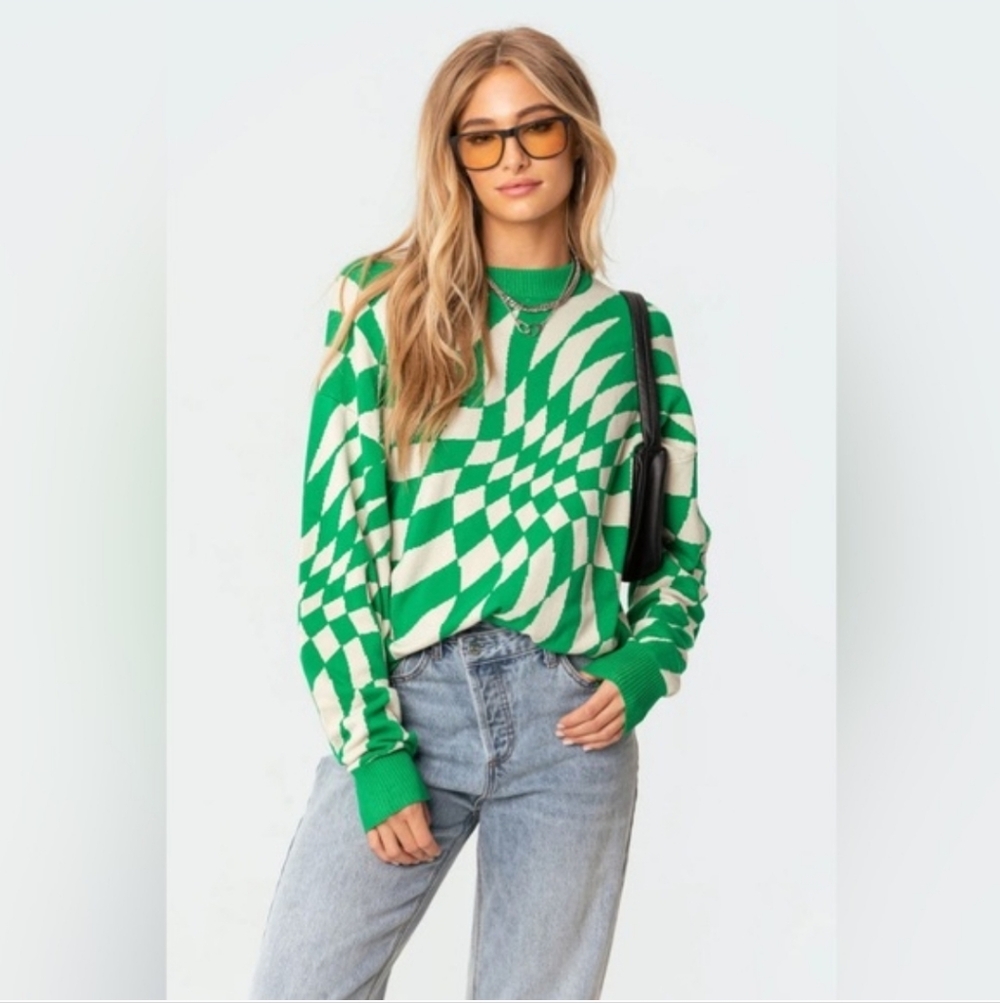 Edikted Morphy Oversized Sweater Sz XS/S